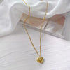 New Cross-border Couple Cavicle Chain Geometric Heart-shaped Light Luxury Temperament Simple Sweet Love Pendant Necklace Jewelry